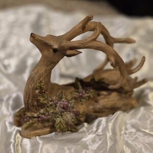 Elegant Brown Holiday Reindeer Figurine